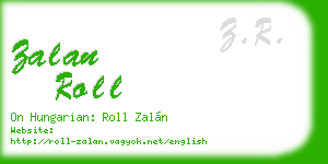 zalan roll business card